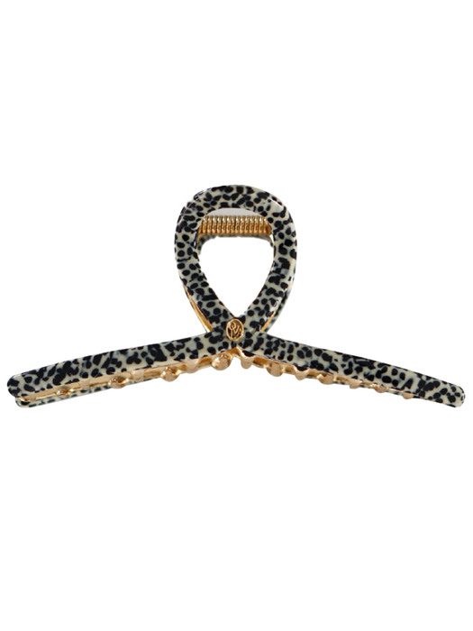 Twist metal point hair clip (dalmatian)