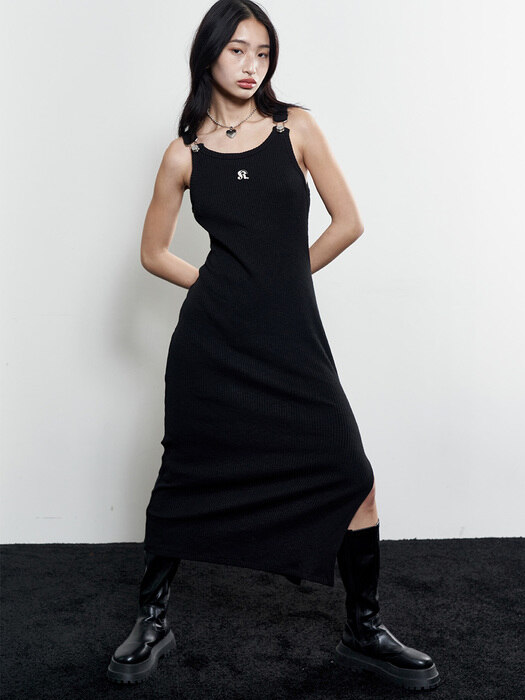 Suspender Party Dress (BLACK)