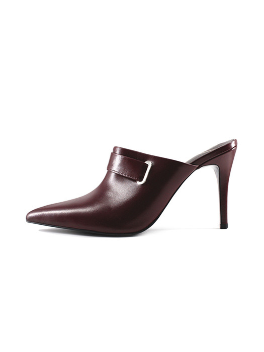 SINGLE STRAP MULE_BURGUNDY