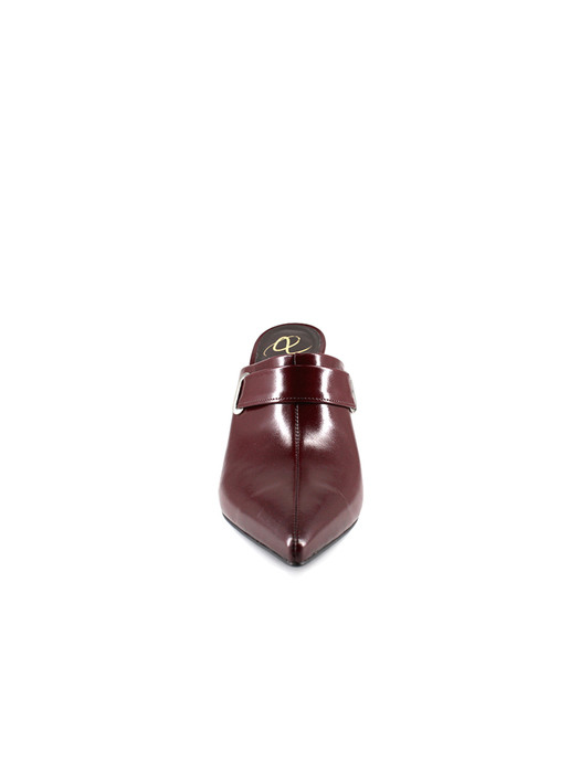 SINGLE STRAP MULE_BURGUNDY