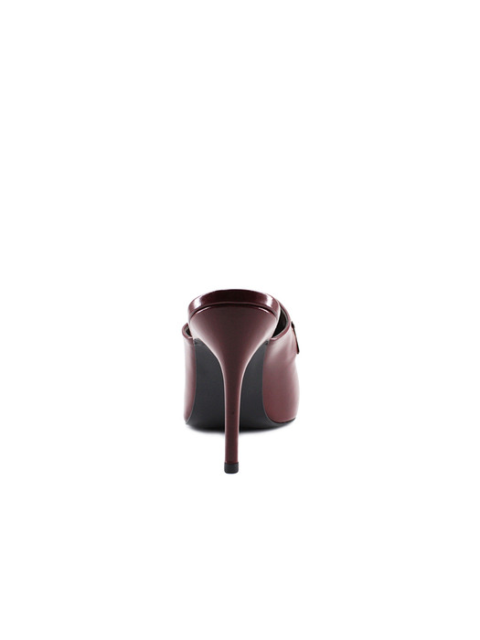 SINGLE STRAP MULE_BURGUNDY