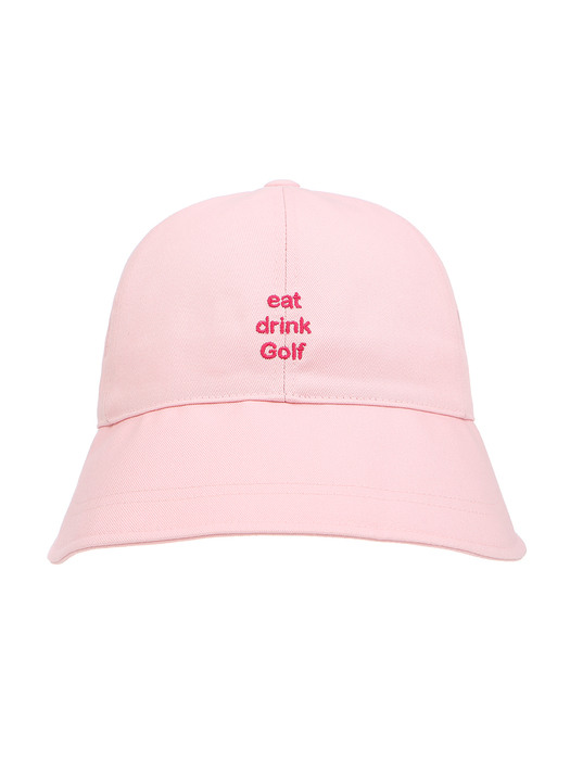 bucket hat with sunglasses slot_pink