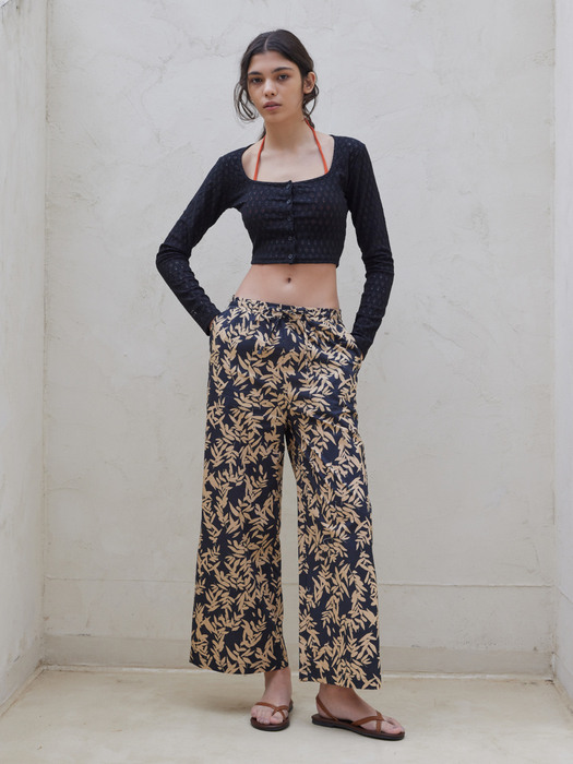 LOUNGE PANT_leaf sugarblack