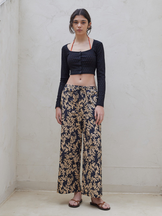 LOUNGE PANT_leaf sugarblack