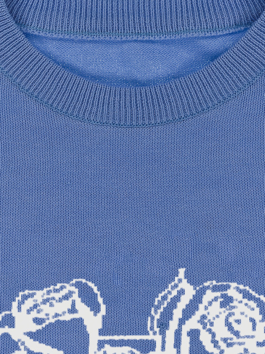 CitedeCite Half Sleeve knit_BLUE