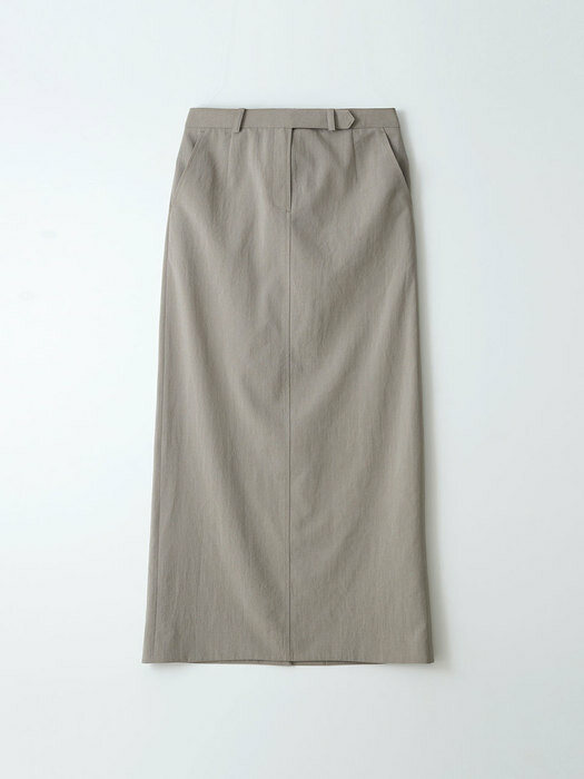 H-line Long Skirt / Khaki Beige