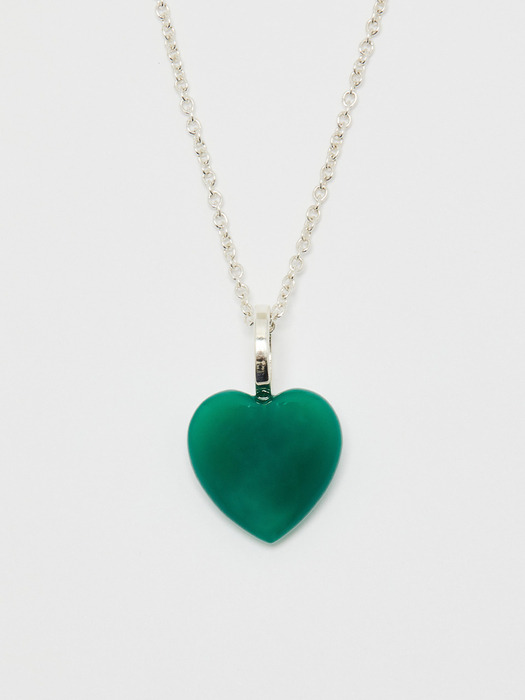 Jamstone Heart Daily Necklace _Silver