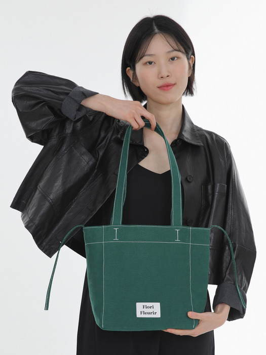 Brisa Canvas shoulder bag_Green