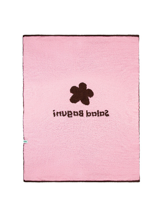 Flower Beach Towel_brown pink