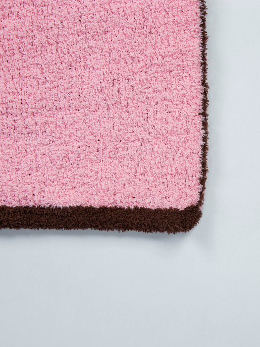 Flower Beach Towel_brown pink