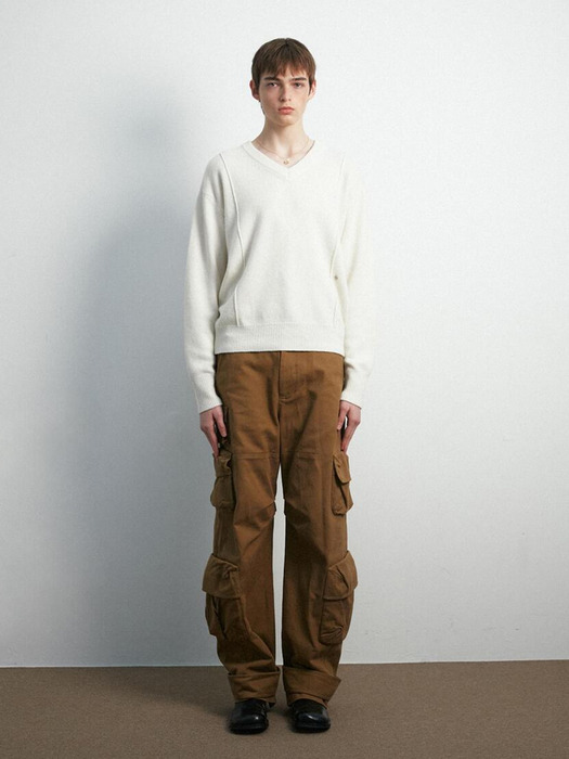 UNISEX, Bitte Big Pocket Cargo Pants / Caramel