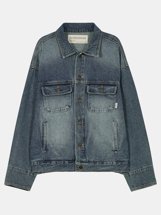 90s vintage denim jacket (blue)