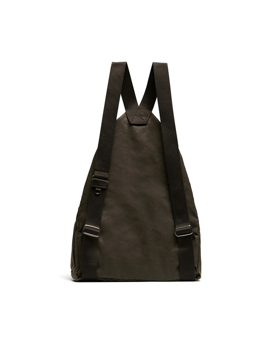 VINTAGE DRAWSTRING BACKPACK - BROWN