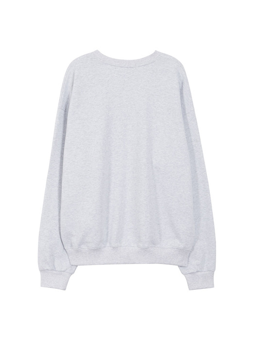 Rosemotif Graphic Sweatshirt in M/Grey VW3AE106-1F