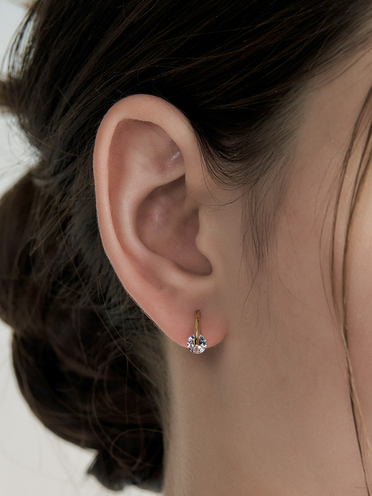 [sv925]crystal hook earring