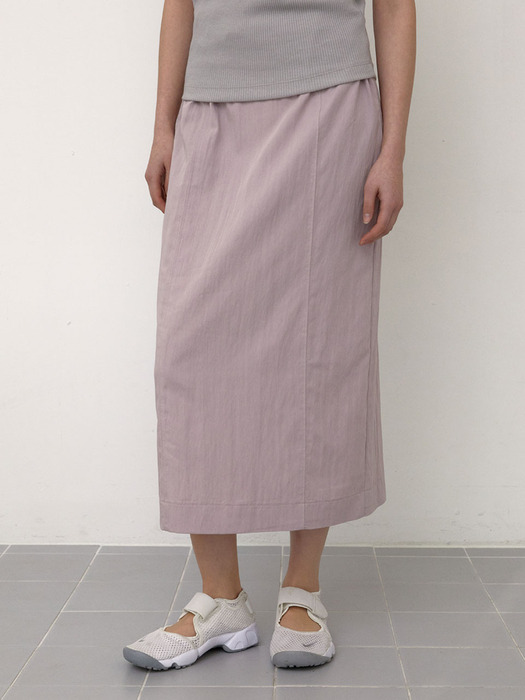 Nylon Banding Skirt (Dusty Pink)