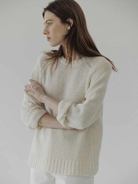 Lauren knit (White)
