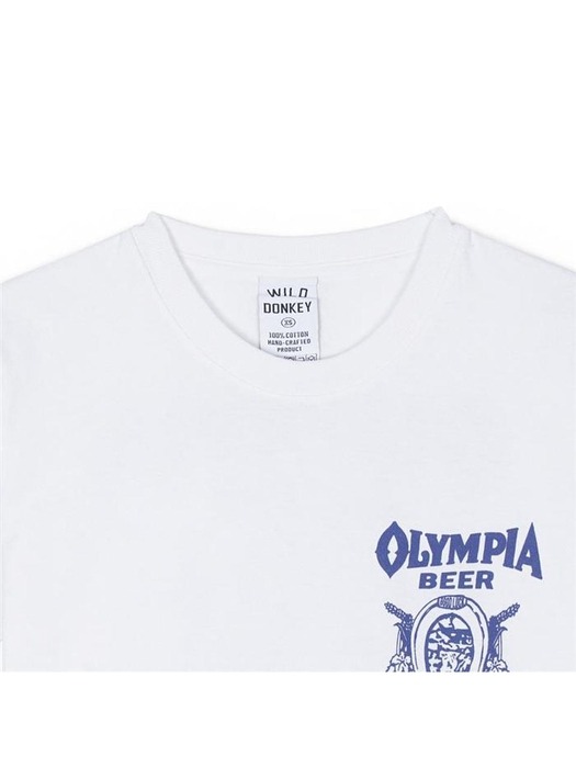 와일드동키 남녀공용 OLYMPIA 반팔티 T-OLYMPIA-WD018