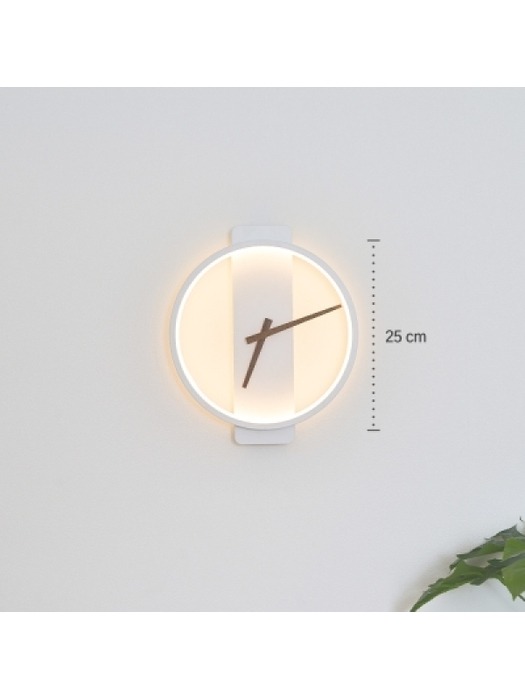 LED 에코 로디브 원형 시계 벽등 8W