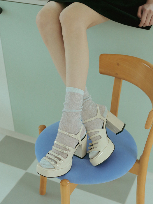 fel3082 chunky heel strap sandal _ 3colors