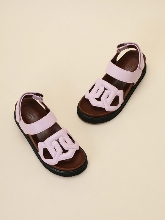 Summer polygon sandal(pink)_DG2AM24005PIK