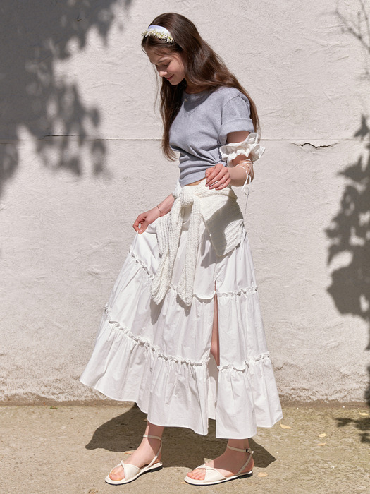 Lemon balm skirt (white)