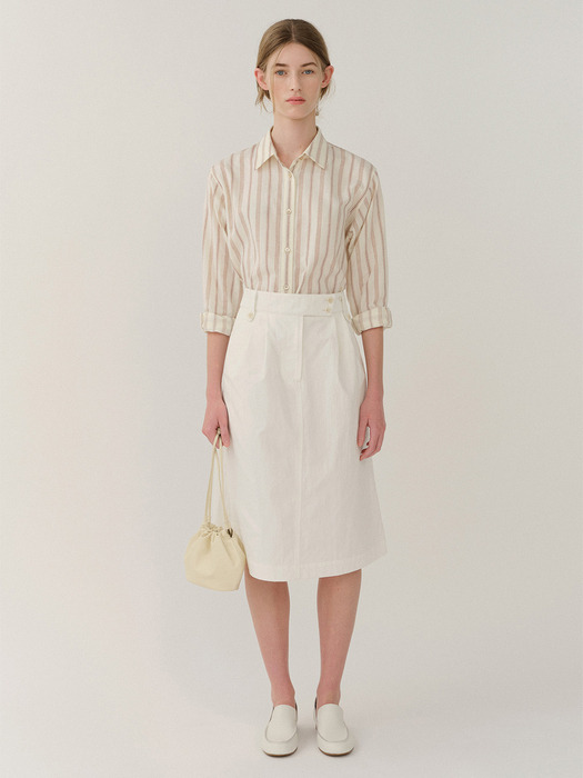 Fouette Cotton Skirt Off-White