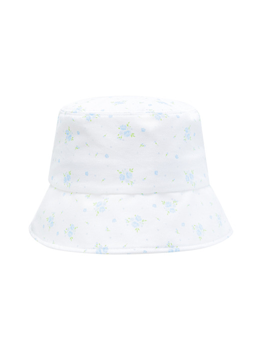 FLORAL BUCKET HAT (LIGHT BLUE)