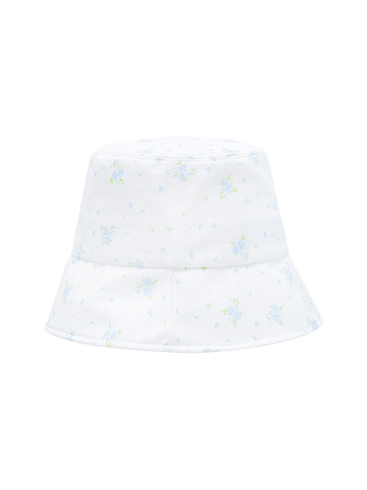 FLORAL BUCKET HAT (LIGHT BLUE)