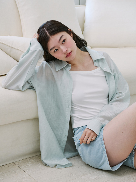 SOFT OVER SHIRT_MINT