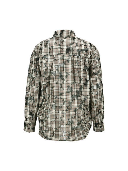 EMIIL CHECK SHIRTS atb1136m(BEIGE)