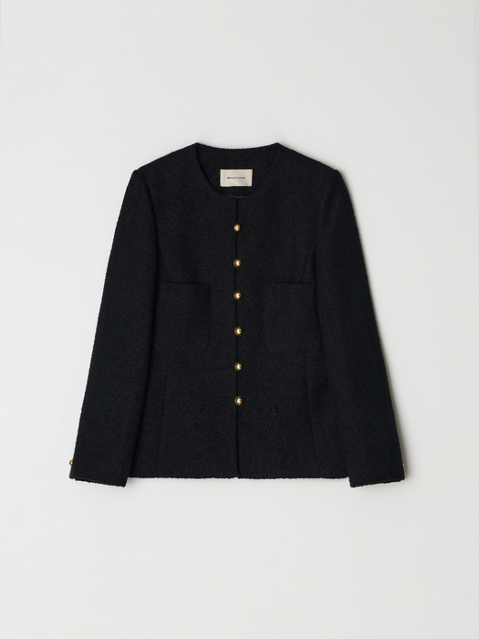 Boucle tweed jacket - Black