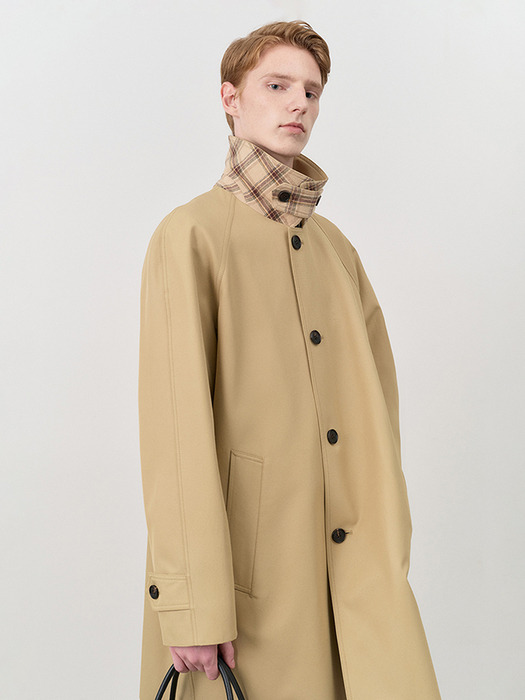 UNISEX HALF MAC COAT CLASSIC BEIGE_M_UDTR4C101I2