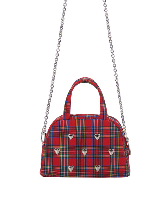 [HOLLY LOVES LOVE홀리 러브스 러브]Bandal Bag Mini (반달백 미니)_Tartan Check [W CONCEPT]