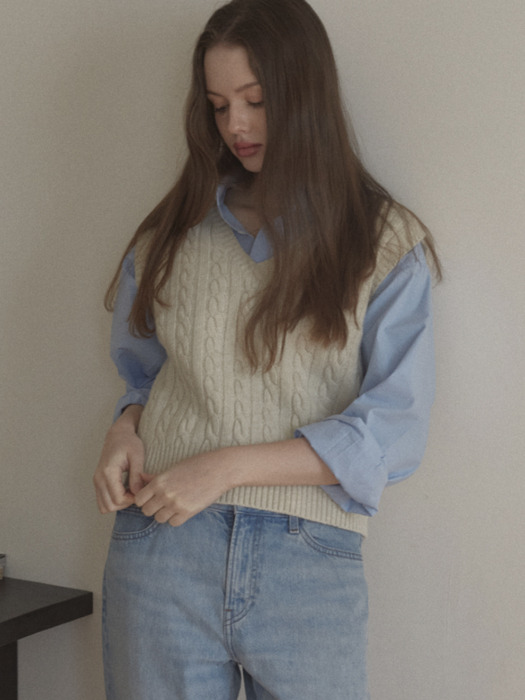 conel oversized cotton shirts (sky blue)