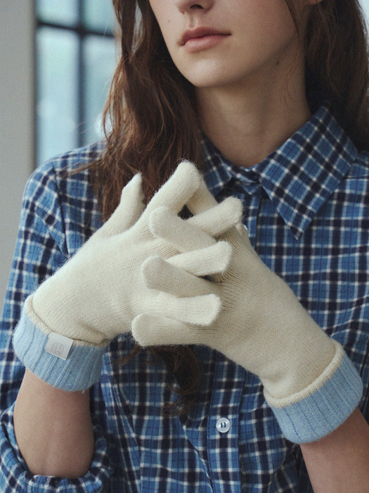 남여공용 Couple two-tone gloves_4color