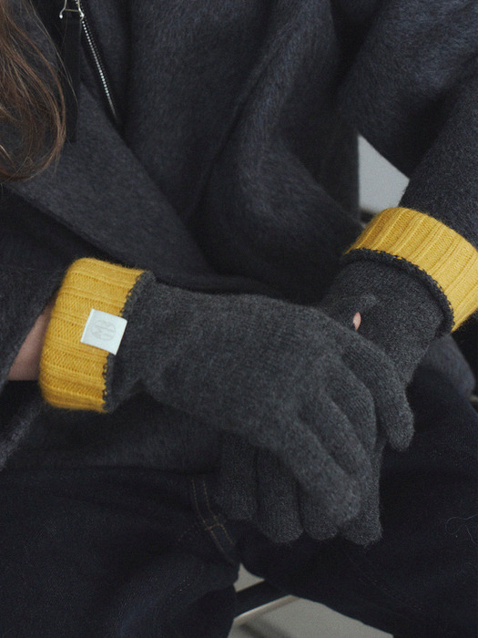 남여공용 Couple two-tone gloves_4color