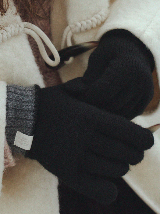 남여공용 Couple two-tone gloves_4color