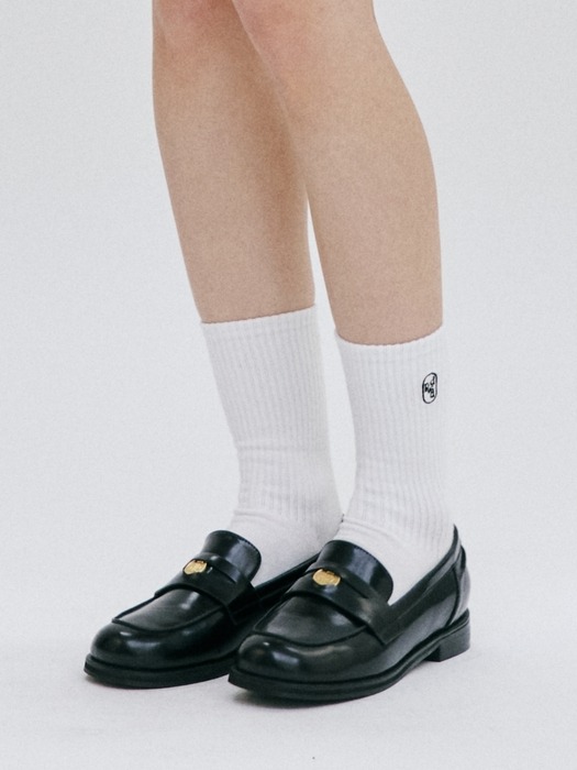 basic crew socks - white