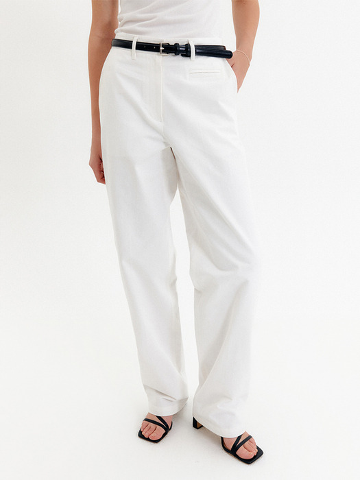 도리스 코튼 치노 팬츠 / DORIS COTTON CHINO PANTS_2colors