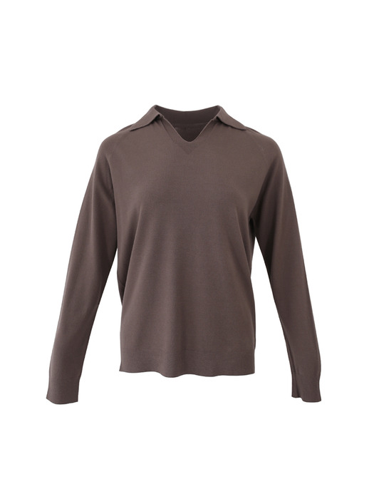 V Collar Neck Raglan Long Sleeve Knitwear (6colors) VKNIT_055