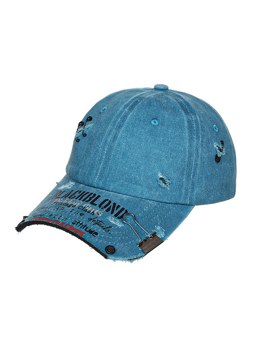 BLACKBLONDのBBD Ripped Custom Vintage Clash Pigment Cap BBD Ripped Custom Vintage Clash Pigment Cap (Charcoal