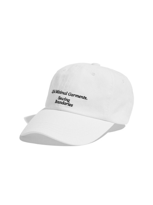 CURVED 6PANEL CAP_WHITE