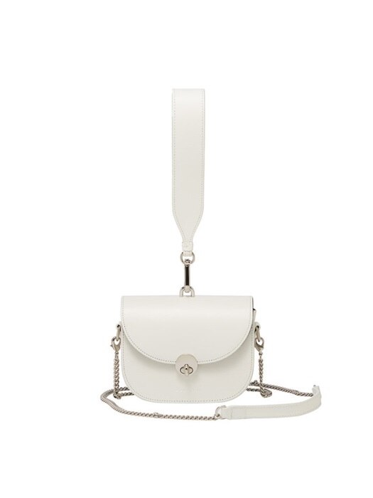 MIINI SADDLE BAG, White