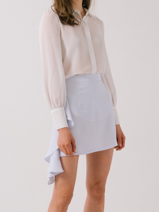 side draping mini skirt