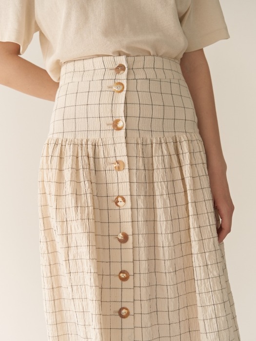 19RESORT CHECK ROSIE SKIRT_2COLOR