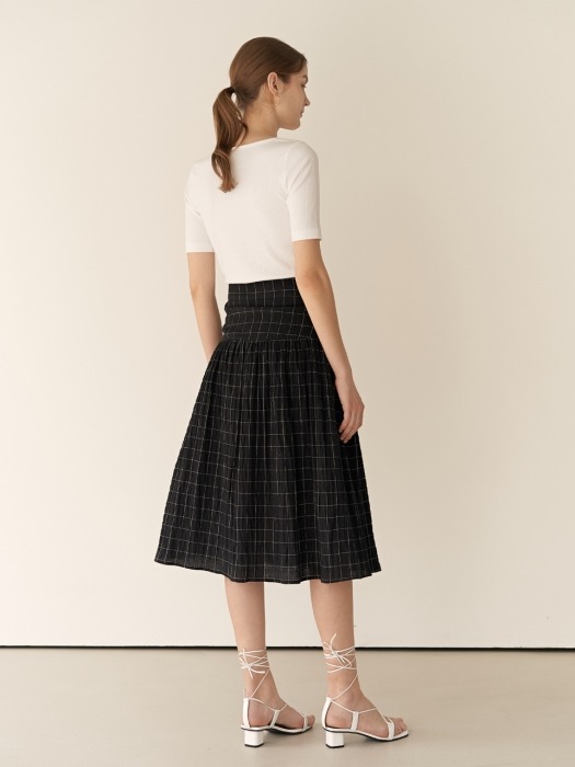 19RESORT CHECK ROSIE SKIRT_2COLOR