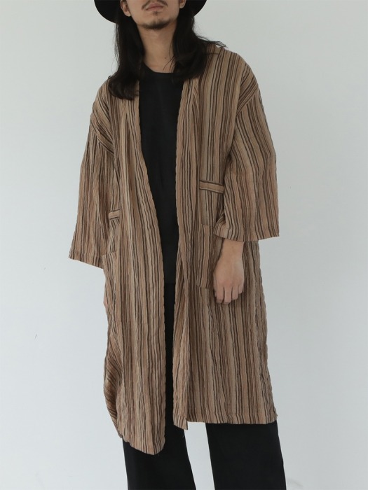 unisex vintage robe brown
