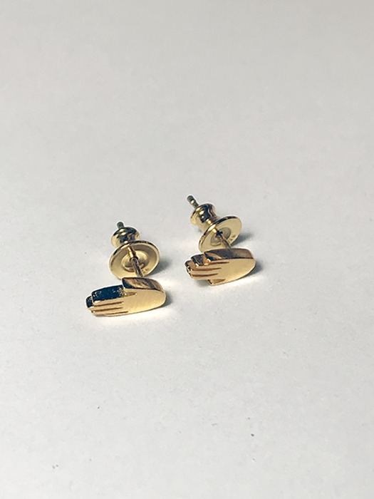 Mini logo earrings