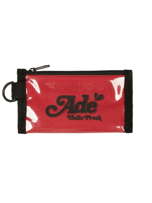 ]AAL005_Ade Logo Flat Mini Pouch_Red